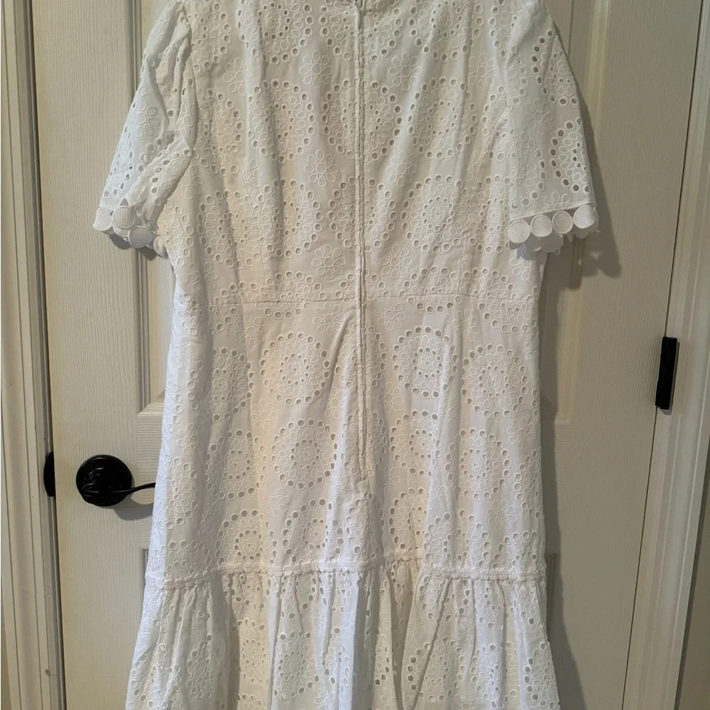 NWT Lilly Pulitzer Maxina Minidress. White. Size 14 - Picture 6 of 7